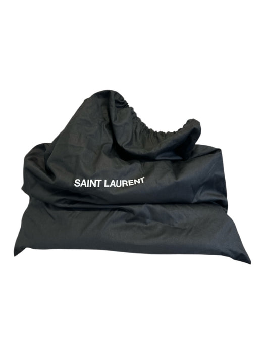 Saint Laurent Beige Raffia Leather trim Logo Tote Bag Beige / XL