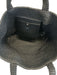 Saint Laurent Black Raffia Leather trim Logo Tote Bag Black / XL