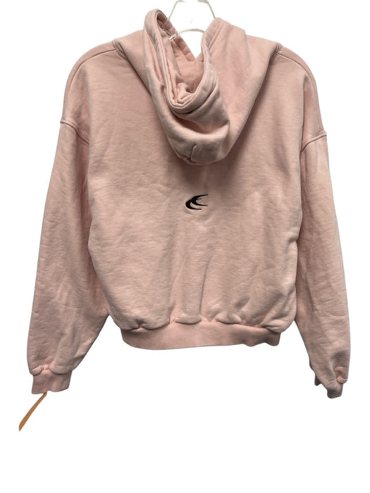 Scuffers Size S Pink, Brown, Cream Cotton Fleece Patch Logo Hoodie Sweatshirt Pink, Brown, Cream / S
