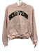 Scuffers Size S Pink, Brown, Cream Cotton Fleece Patch Logo Hoodie Sweatshirt Pink, Brown, Cream / S