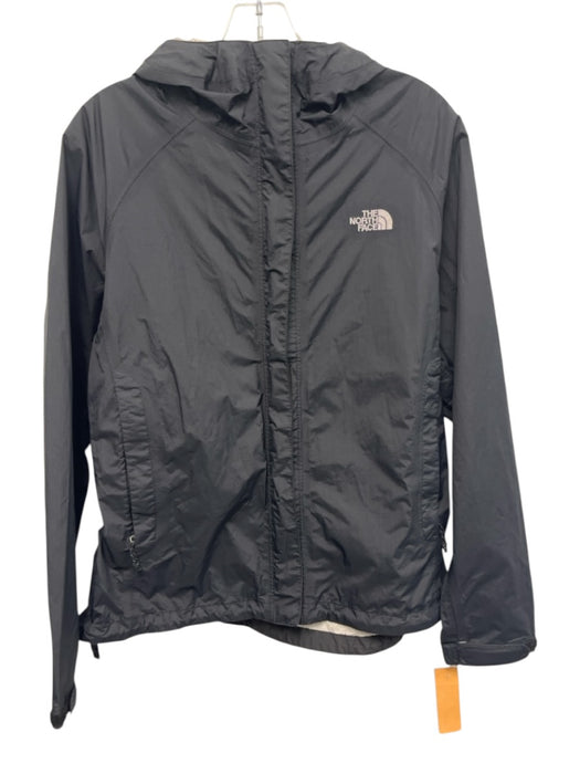The North Face Size M Black Nylon Hooded Zip & velcro Jacket Black / M