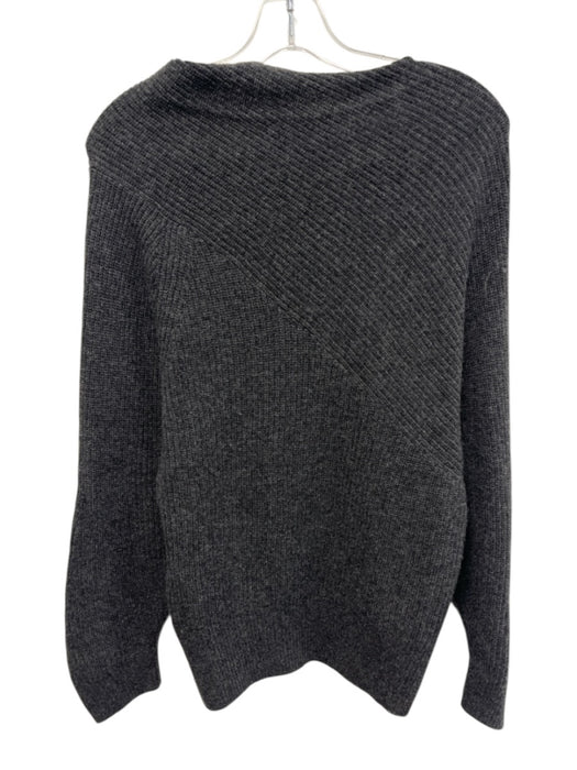 Brochu Walker Size XS Charcoal Gray Wool Blend Ribbed Knit High Neck Sweater Charcoal Gray / XS