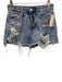 Vervet Size XS Medium Wash Cotton Distressed High Rise Button Fly Cut Off Shorts Medium Wash / XS