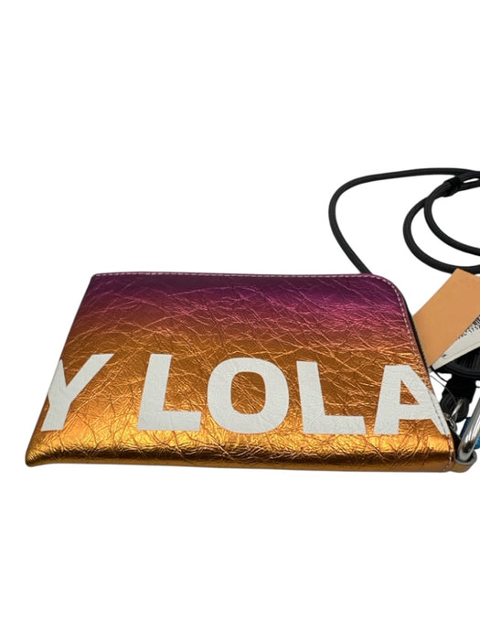 Bimba Y Lola Green, Yellow, Pink Synthetic Metallic Gradient Zip Crossbody Bag Green, Yellow, Pink / S
