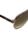 Ray Ban Brown Acetate Translucent Brow Bar Gradient Lens Aviator Sunglasses Brown