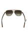 Ray Ban Brown Acetate Translucent Brow Bar Gradient Lens Aviator Sunglasses Brown