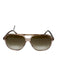 Ray Ban Brown Acetate Translucent Brow Bar Gradient Lens Aviator Sunglasses Brown