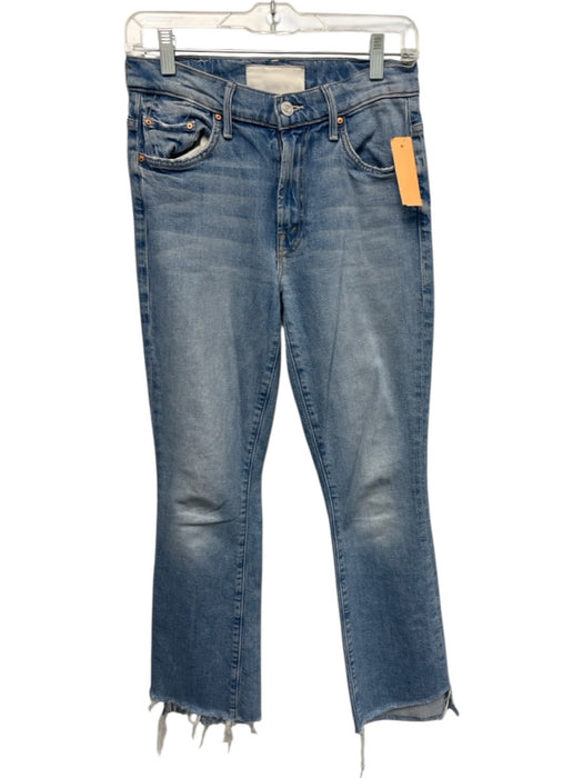 Mother Freedom Size 25 Light Wash Cotton Blend Distressed High Rise Jeans Light Wash / 25