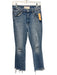 Mother Freedom Size 25 Light Wash Cotton Blend Distressed High Rise Jeans Light Wash / 25