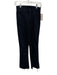 Mother Size 25 Black Cotton Denim Frayed Hem High Rise Ankle Slim Straight Jeans Black / 25