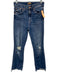 Mother Size 25 Medium Wash Cotton Blend Distressed Whiskering Straight Jeans Medium Wash / 25