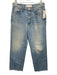 Mother Size 28 Light Wash Cotton Frayed Hem Straight Leg Mid Rise Jeans Light Wash / 28