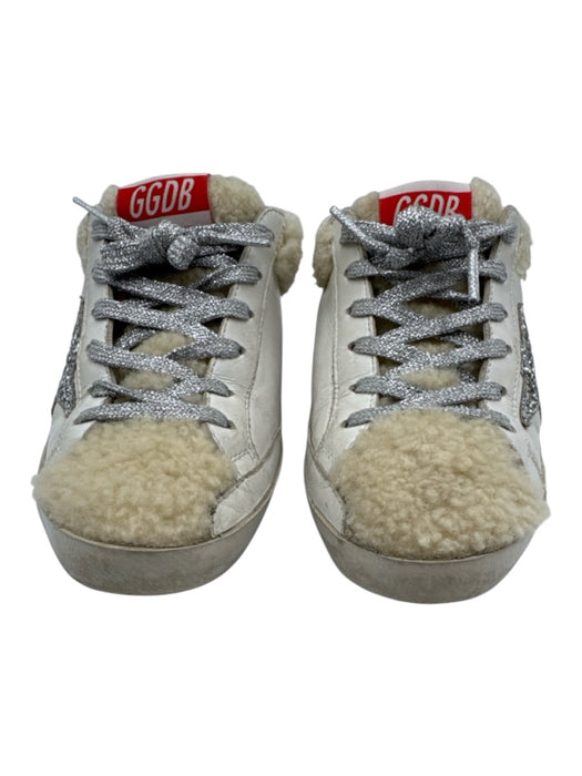 Golden Goose Shoe Size 35 White, Beige, Silver Leather Shearling Star Sneakers White, Beige, Silver / 35