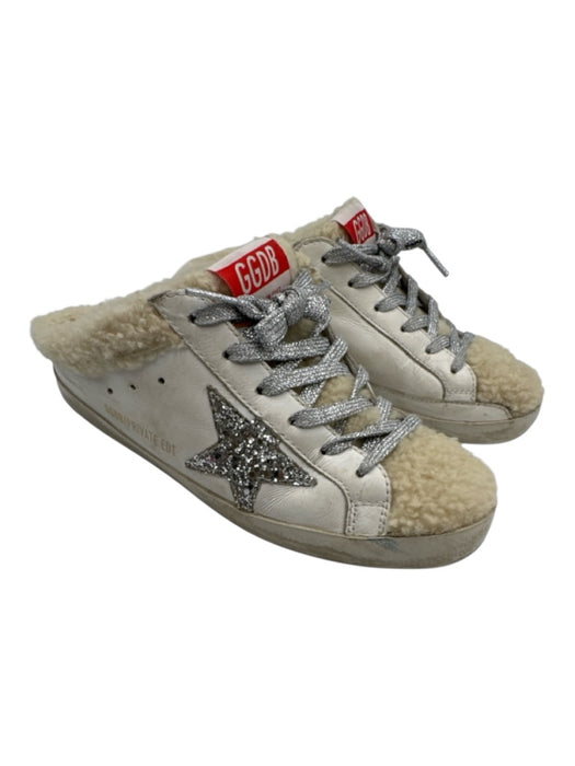 Golden Goose Shoe Size 35 White, Beige, Silver Leather Shearling Star Sneakers White, Beige, Silver / 35