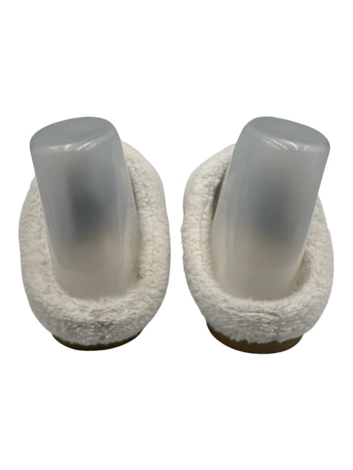 Alo Yoga Shoe Size 8 Cream Faux Sherpa Rubber Sole Logo Slip On Slippers Cream / 8