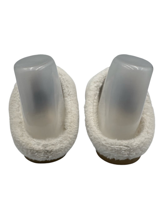 Alo Yoga Shoe Size 8 Cream Faux Sherpa Rubber Sole Logo Slip On Slippers Cream / 8