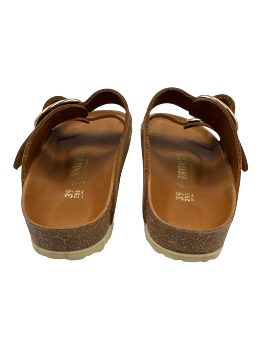 Birkenstock Shoe Size 39 Brown Leather Gold Tone Hardware Buckle Sandals Brown / 39