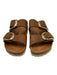 Birkenstock Shoe Size 39 Brown Leather Gold Tone Hardware Buckle Sandals Brown / 39