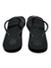Tory Burch Shoe Size 8 Black Rubber Logo Thong Sandals Black / 8