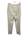 Tibi Size 6 Cream Polyester & Viscose Lace Up Detail Zip Detail High Rise Pants Cream / 6