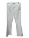 Mother Size 27 White Cotton Denim High Rise Solid Frayed Edge Jeans White / 27