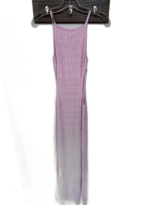 Devon Windsor Size XS Pale Purple Viscose Blend Spaghetti Strap Textured Dress Pale Purple / XS
