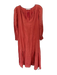 Vanessa Bruno Size 40 Rust Linen Long Balloon Sleeve Eyelet Maxi Dress Rust / 40