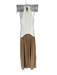 Solid & Striped Size S Tan & brown Viscose Blend High Neck Sleeveless Maxi Dress Tan & brown / S
