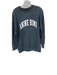 Anine Bing Size S Gray & White Cotton Long Sleeve Logo Crew Neck Sweatshirt Gray & White / S