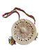 Soraya Hennessy Tan & black Straw Round Handles Circle Pom Pom Bag Tan & black / S