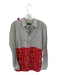 Comme des Garcons Size Est M Taupe & Red Cotton Blend Long Sleeve Striped Top Taupe & Red / Est M
