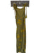 Soleil Soleil Size M Olive Green & Orange Silk Tie Straps Flowers Maxi Dress Olive Green & Orange / M
