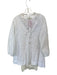Sandro Size 34/XS White Cotton Long Sleeve Lace Detail Pleat Detail Poplin Dress White / 34/XS