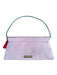 Loeffler Randall Peach & Red Sateen Envelope Flower Application Bag Peach & Red / XS