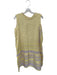 Summery Copenhagen Size S Purple & Yellow Cotton Sleeveless Chevron Dress Purple & Yellow / S