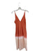 Tome Size 4 Orange & Peach Linen Spaghetti Strap Tie Dye Side Zip Midi Dress Orange & Peach / 4