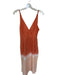 Tome Size 4 Orange & Peach Linen Spaghetti Strap Tie Dye Side Zip Midi Dress Orange & Peach / 4