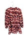 Marie Oliver Size L Orange & Black Cotton Long Balloon Sleeve Tie Dye Dress Orange & Black / L