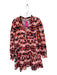 Marie Oliver Size L Orange & Black Cotton Long Balloon Sleeve Tie Dye Dress Orange & Black / L
