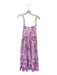 Peter Som Size 0 Purple & White Cotton Tie Straps Botanical Maxi Dress Purple & White / 0