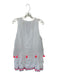 Hemant & Nandita Size M White & Silver Cotton Metallic Thread Tassels Dress White & Silver / M
