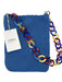 Soraya Hennessy Blue & Yellow Canvas Woven Rectangle Chain Strap Bag Blue & Yellow / XS