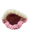 Soraya Hennessy Pink & Pearl Canvas Woven Ruffles Bucket Beaded Bag Pink & Pearl / S