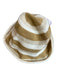 Soraya Hennessy Tan & White Canvas Woven Striped Bucket Hat Tan & White / One Size