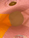 Soraya Hennessy Orange & Pink Canvas Woven Chain Strap Bucket Bag Orange & Pink / M