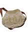 Soraya Hennessy Tan & brown Jute Leather Strap Crochet Overlay Bucket Bag Tan & brown / S