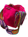Soraya Hennessy Pink & Multi Canvas Woven Tassels Bucket Crossbody Bag Pink & Multi / L