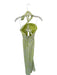 Ronny Kobo Size 0 Lime Green & White Polyester Strapless Swirls Back Zip Dress Lime Green & White / 0