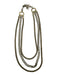 Demarson Gold Metal Multi chain Wheat Chain Necklace Gold