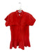 Hunter Bell Size M Orange Cotton Short Sleeve Drop Waist Button Down Dress Orange / M